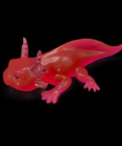 Alternative view of Glow in the Dark Axolotl Pink